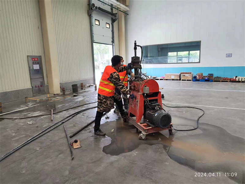 辰溪厂房地面下沉塌陷注浆加固施工